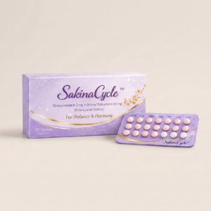 SakinaCycle Drospirenone 3 mg + Ethinyl Estradiol 0.02 mg (Film-Coated Tablets)